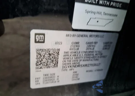 2024 Cadillac Xt5 Premium Luxury from USA, damaged, VIN 1GYKNDRSXRZ703517